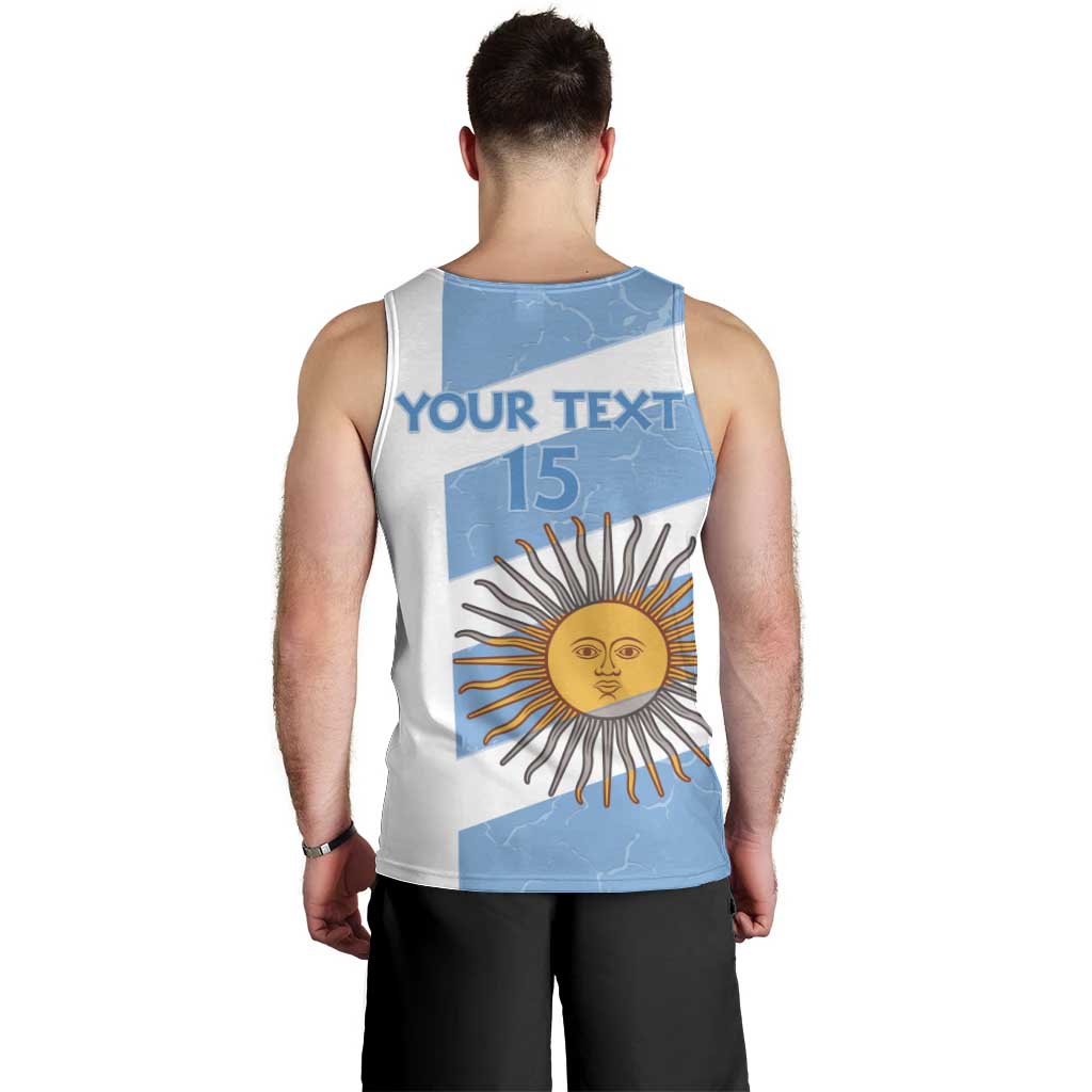 Argentina Rugby Custom Men Tank Top Go Los Pumas