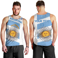 Argentina Rugby Custom Men Tank Top Go Los Pumas