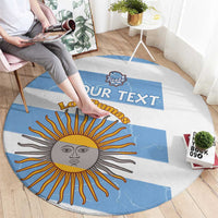 Argentina Rugby Custom Round Carpet Go Los Pumas