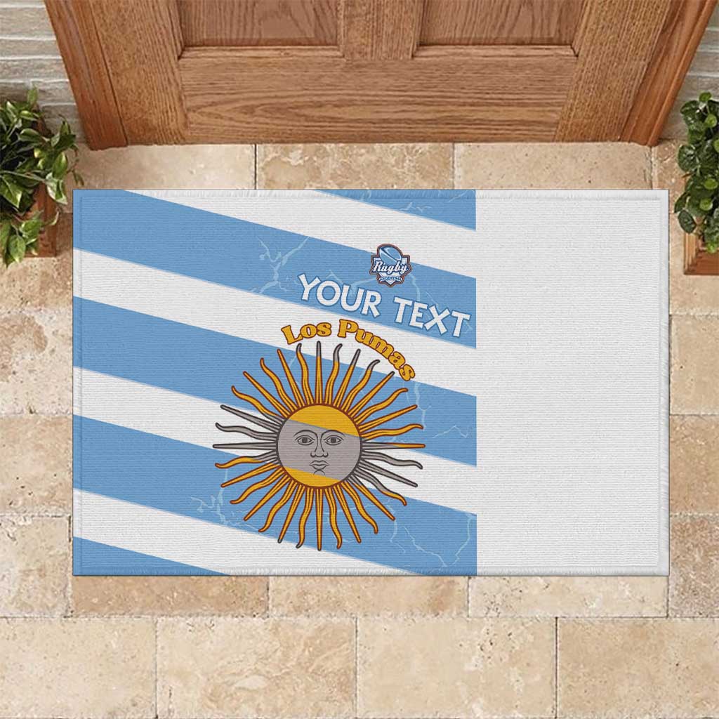 Argentina Rugby Custom Rubber Doormat Go Los Pumas