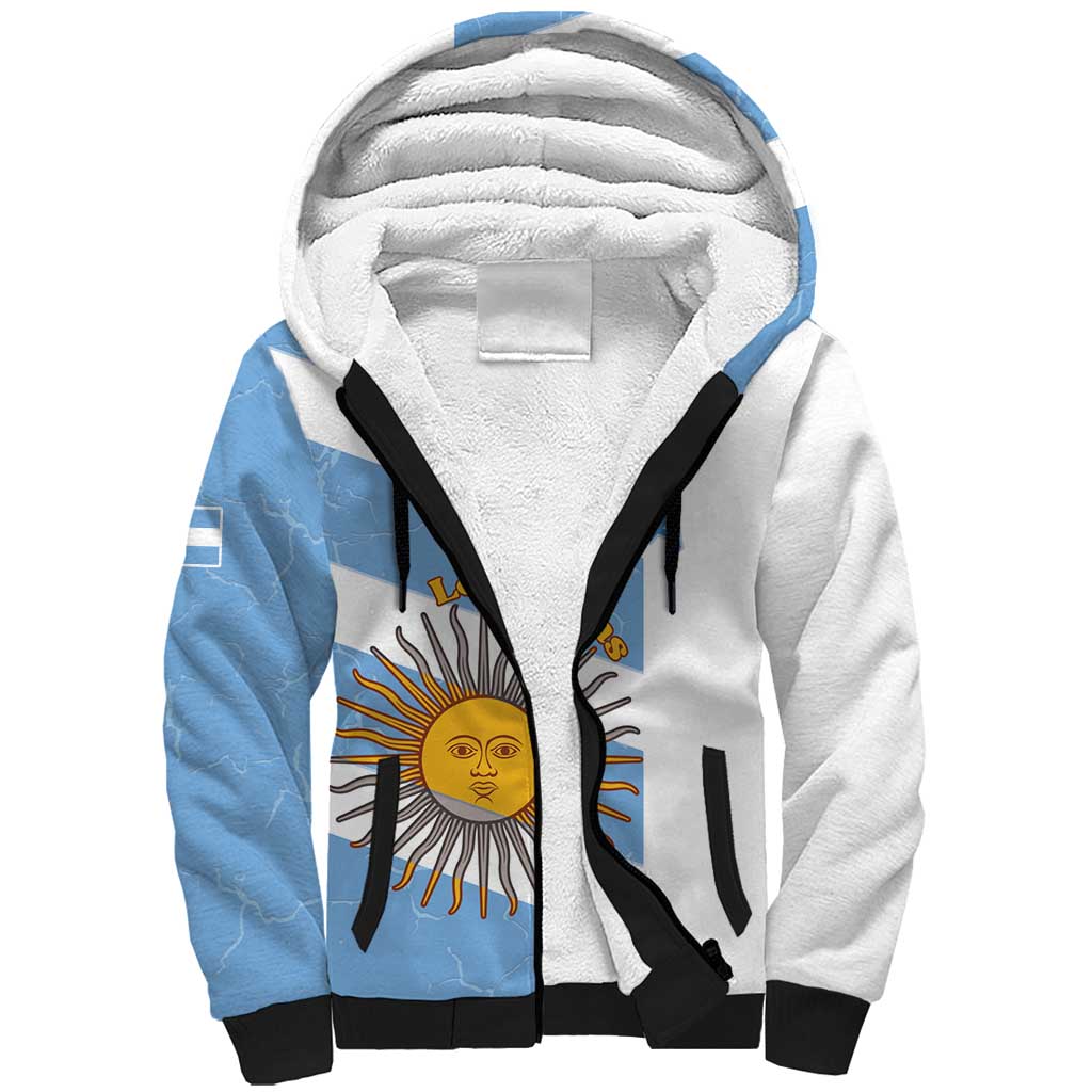 Argentina Rugby Custom Sherpa Hoodie Go Los Pumas