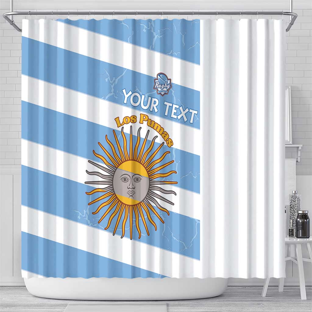 Argentina Rugby Custom Shower Curtain Go Los Pumas