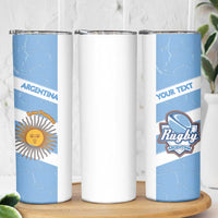 Argentina Rugby Custom Skinny Tumbler Go Los Pumas