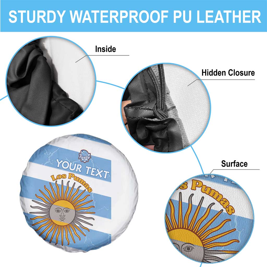 Argentina Rugby Custom Spare Tire Cover Go Los Pumas