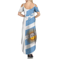 Argentina Rugby Custom Summer Maxi Dress Go Los Pumas