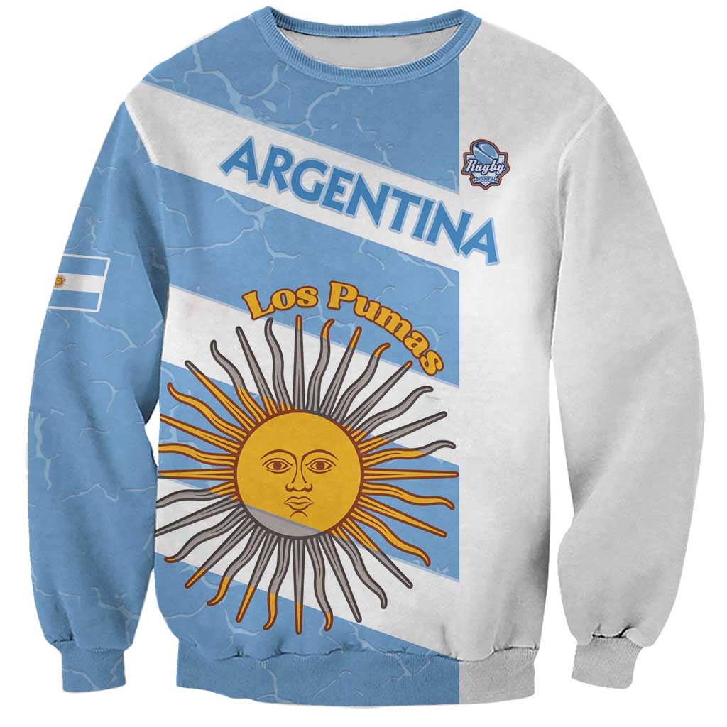 Argentina Rugby Custom Sweatshirt Go Los Pumas
