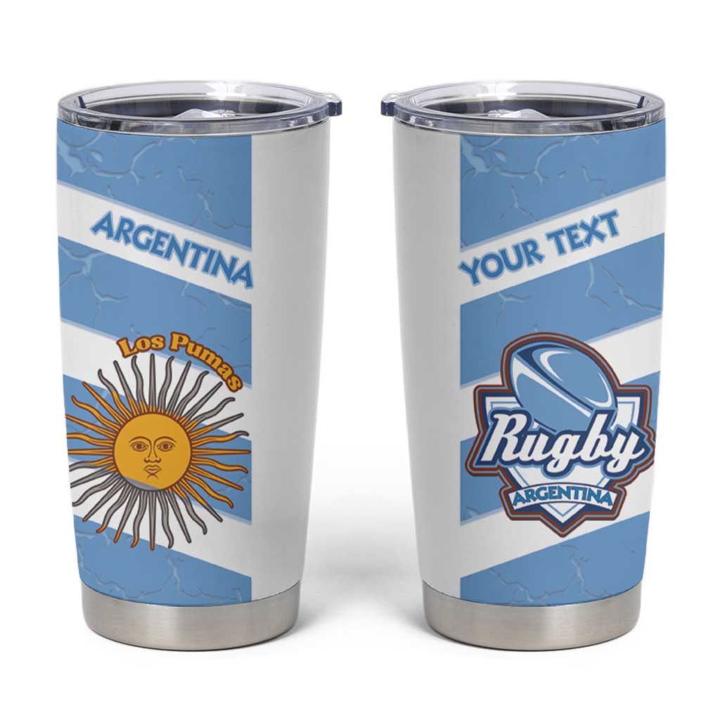 Argentina Rugby Custom Tumbler Cup Go Los Pumas