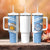 Argentina Rugby Custom Tumbler With Handle Go Los Pumas