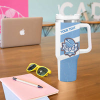 Argentina Rugby Custom Tumbler With Handle Go Los Pumas