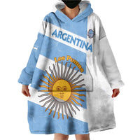 Argentina Rugby Custom Wearable Blanket Hoodie Go Los Pumas