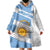 Argentina Rugby Custom Wearable Blanket Hoodie Go Los Pumas