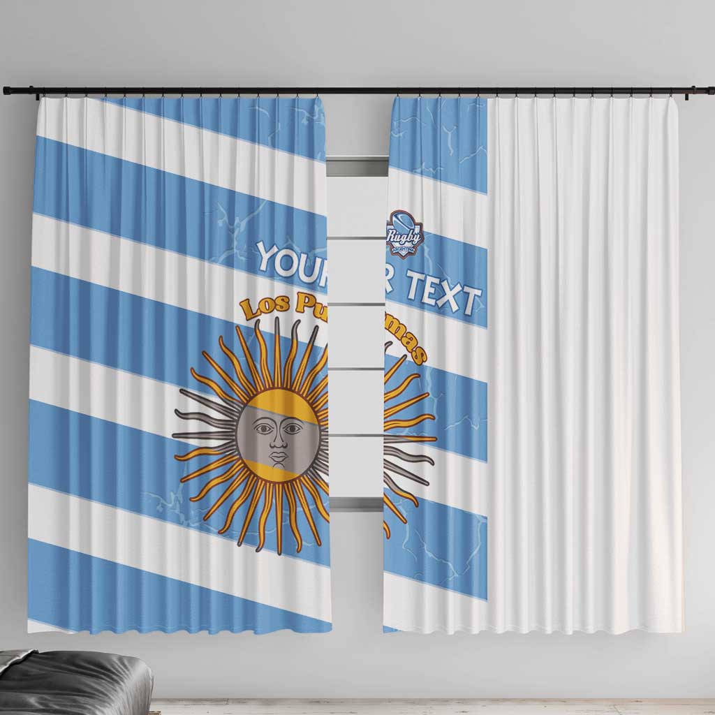 Argentina Rugby Custom Window Curtain Go Los Pumas
