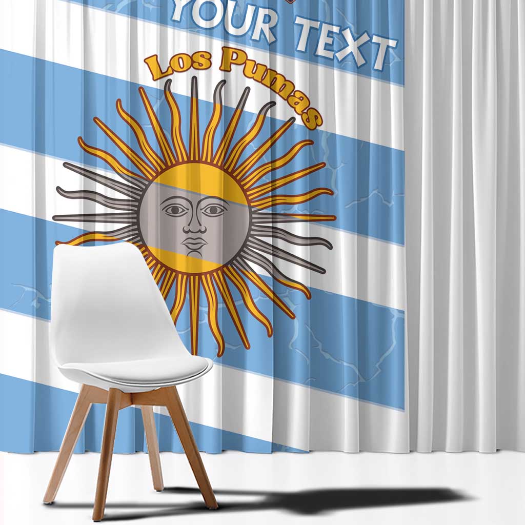 Argentina Rugby Custom Window Curtain Go Los Pumas
