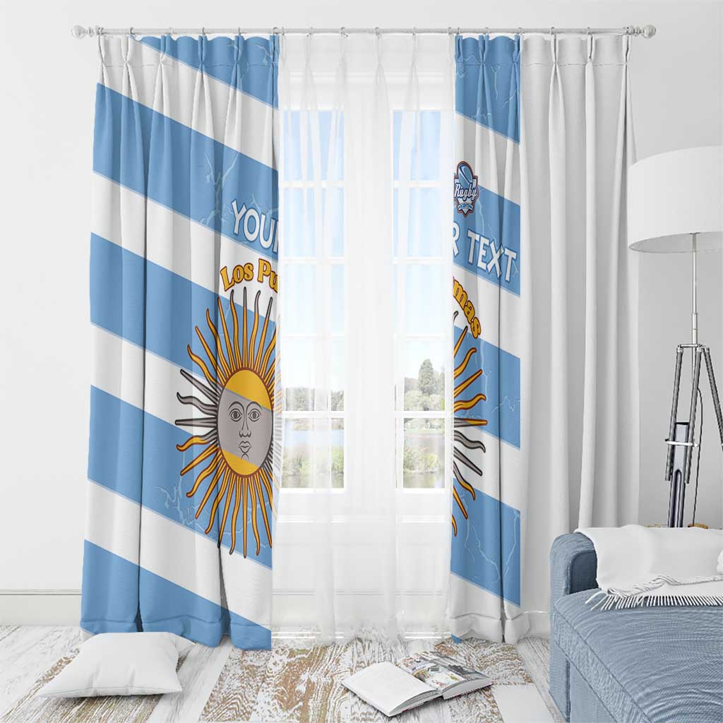 Argentina Rugby Custom Window Curtain Go Los Pumas
