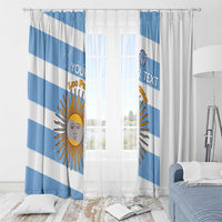 Argentina Rugby Custom Window Curtain Go Los Pumas