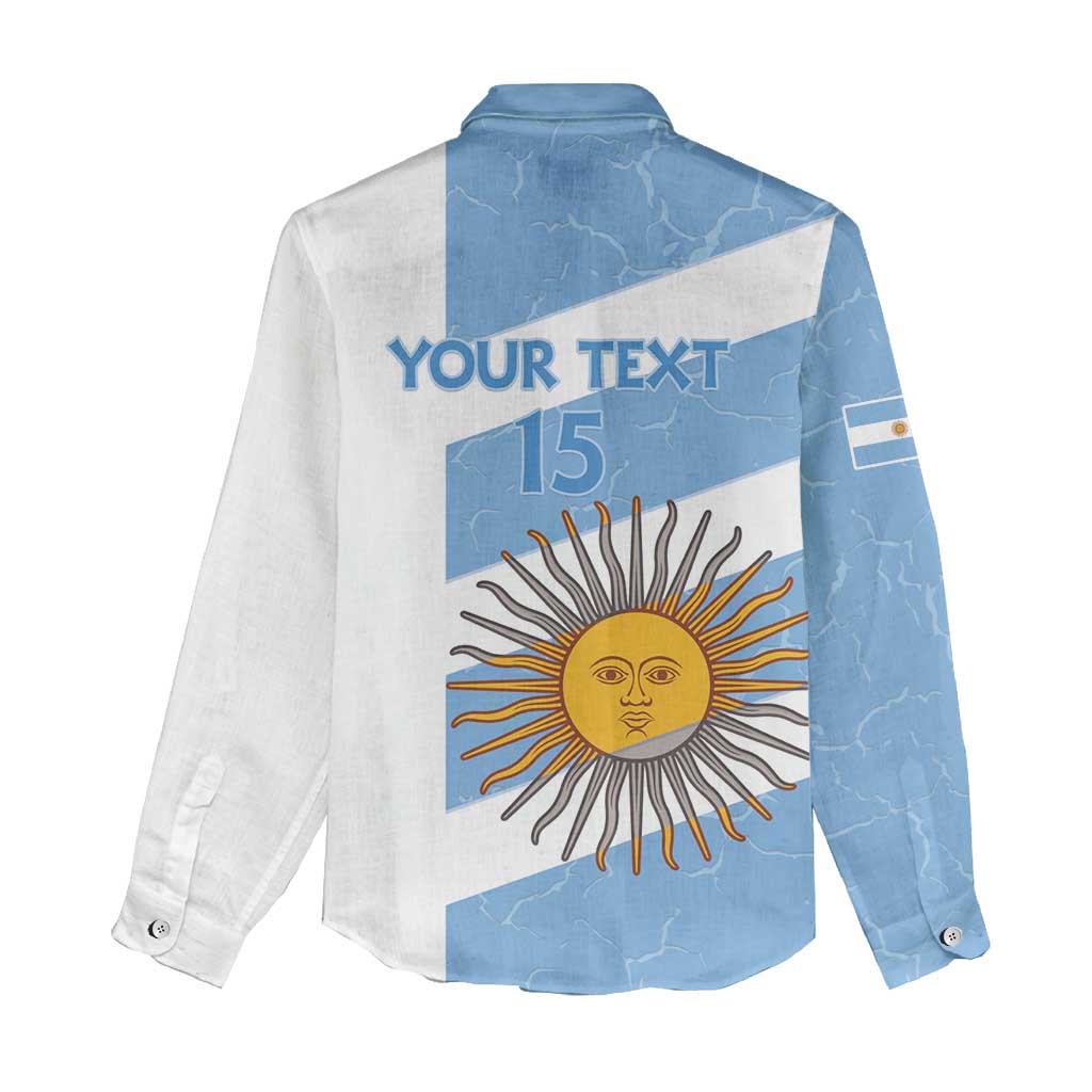 Argentina Rugby Custom Women Casual Shirt Go Los Pumas