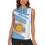 Argentina Rugby Custom Women Sleeveless Polo Shirt Go Los Pumas