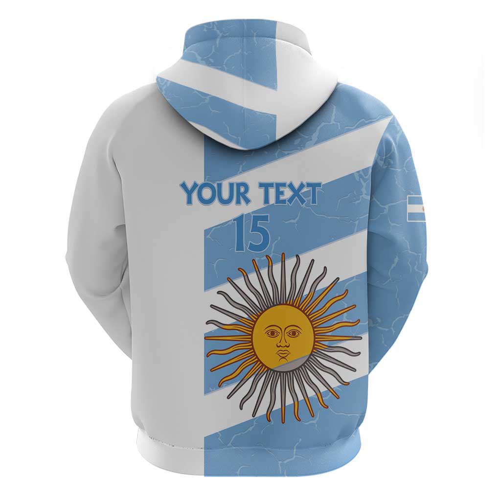 Argentina Rugby Custom Zip Hoodie Go Los Pumas