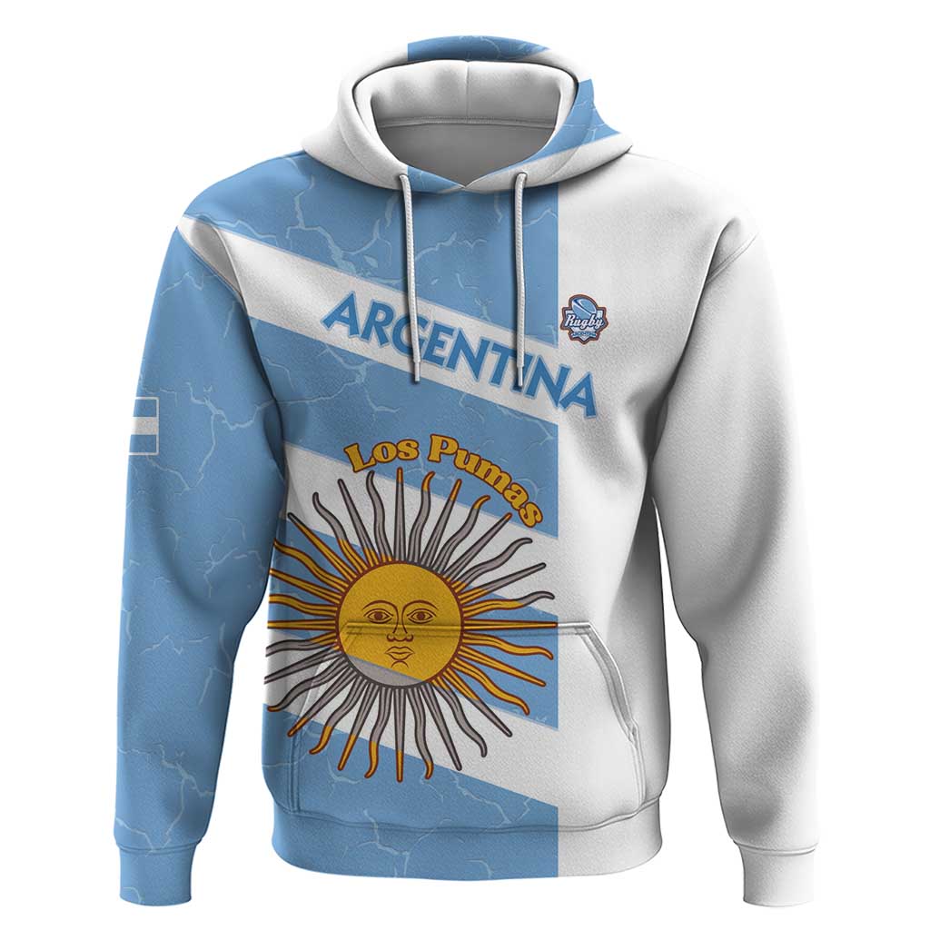 Argentina Rugby Custom Zip Hoodie Go Los Pumas