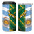 South Africa and Argentina Rugby Personalized 4 in 1 Can Cooler Tumbler Springboks With Los Pumas