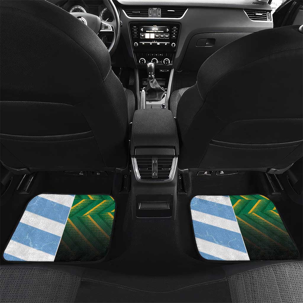 South Africa and Argentina Rugby Car Mats Springboks With Los Pumas