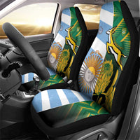 South Africa and Argentina Rugby Car Seat Cover Springboks With Los Pumas