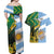 South Africa and Argentina Rugby Personalized Couples Matching Off Shoulder Maxi Dress and Hawaiian Shirt Springboks With Los Pumas