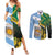 South Africa and Argentina Rugby Personalized Couples Matching Summer Maxi Dress and Long Sleeve Button Shirt Springboks With Los Pumas