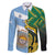 South Africa and Argentina Rugby Personalized Family Matching Long Sleeve Bodycon Dress and Hawaiian Shirt Springboks With Los Pumas
