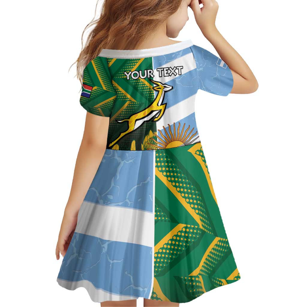 South Africa and Argentina Rugby Personalized Family Matching Puletasi and Hawaiian Shirt Springboks With Los Pumas