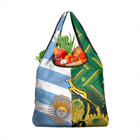 South Africa and Argentina Rugby Grocery Bag Springboks With Los Pumas