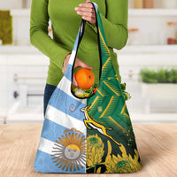 South Africa and Argentina Rugby Grocery Bag Springboks With Los Pumas
