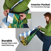 South Africa and Argentina Rugby Grocery Bag Springboks With Los Pumas