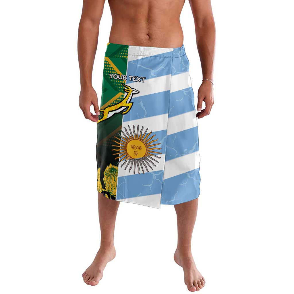 South Africa and Argentina Rugby Personalized Lavalava Springboks With Los Pumas