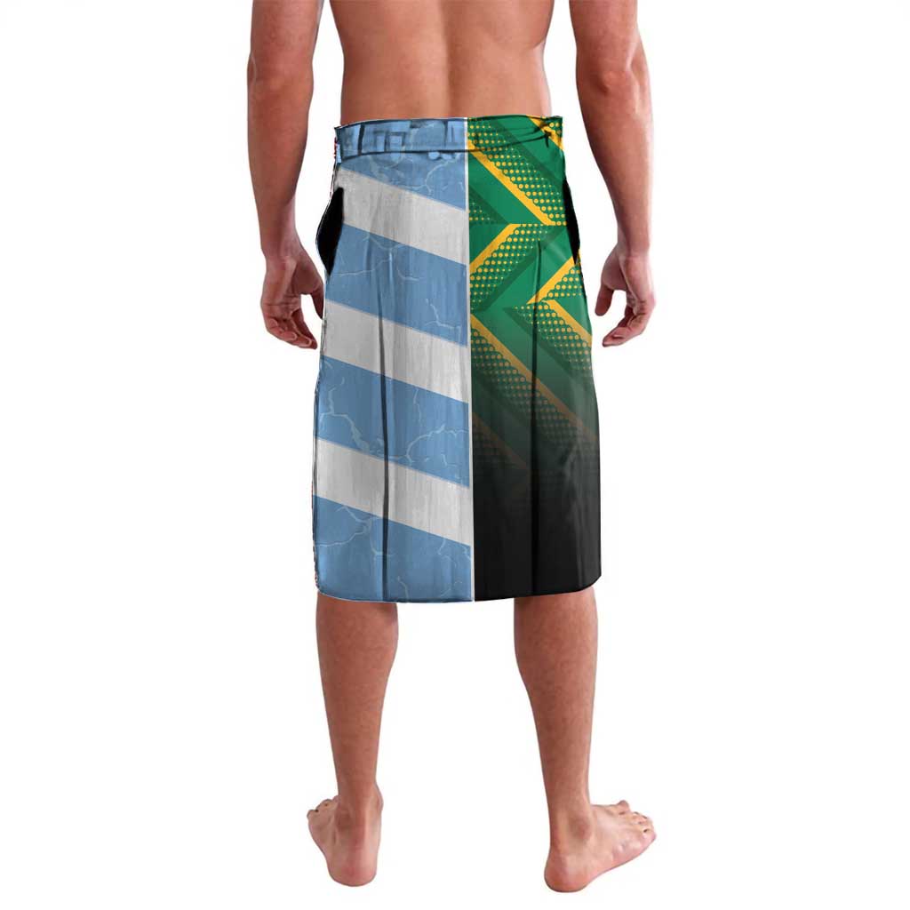 South Africa and Argentina Rugby Personalized Lavalava Springboks With Los Pumas