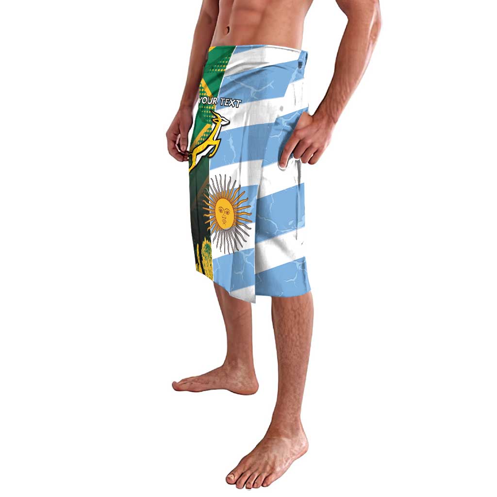 South Africa and Argentina Rugby Personalized Lavalava Springboks With Los Pumas