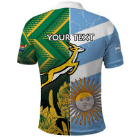 South Africa and Argentina Rugby Personalized Polo Shirt Springboks With Los Pumas