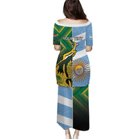 South Africa and Argentina Rugby Personalized Puletasi Springboks With Los Pumas