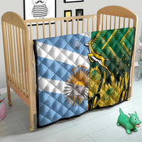 South Africa and Argentina Rugby Quilt Springboks With Los Pumas