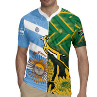 South Africa and Argentina Rugby Personalized Rugby Jersey Springboks With Los Pumas