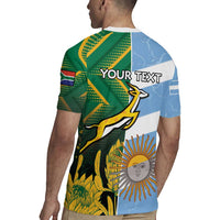 South Africa and Argentina Rugby Personalized Rugby Jersey Springboks With Los Pumas