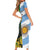 South Africa and Argentina Rugby Personalized Short Sleeve Bodycon Dress Springboks With Los Pumas