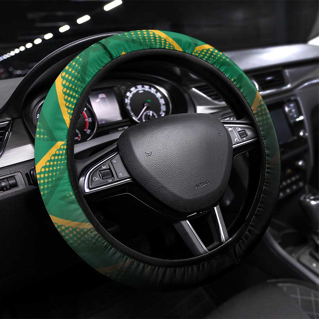 South Africa and Argentina Rugby Steering Wheel Cover Springboks With Los Pumas