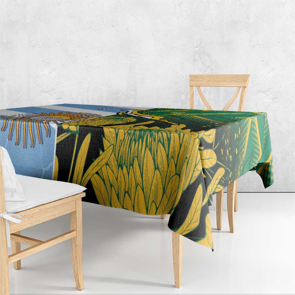 South Africa and Argentina Rugby Tablecloth Springboks With Los Pumas