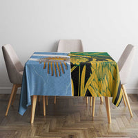 South Africa and Argentina Rugby Tablecloth Springboks With Los Pumas