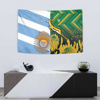 South Africa and Argentina Rugby Tapestry Springboks With Los Pumas