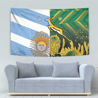 South Africa and Argentina Rugby Tapestry Springboks With Los Pumas