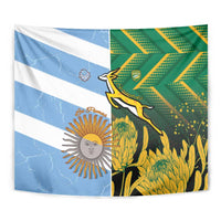 South Africa and Argentina Rugby Tapestry Springboks With Los Pumas