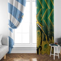 South Africa and Argentina Rugby Window Curtain Springboks With Los Pumas