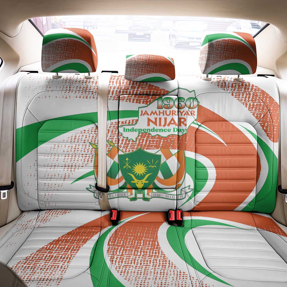 Niger Back Car Seat Cover 1960 Jamhuriyar Nijar Independence Day
